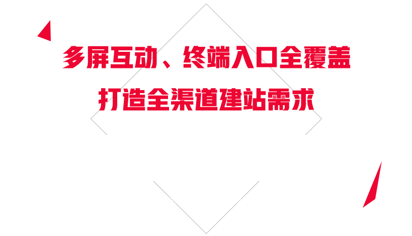 多屏互動(dòng)，終端入口全覆蓋，打造全渠道建站需求